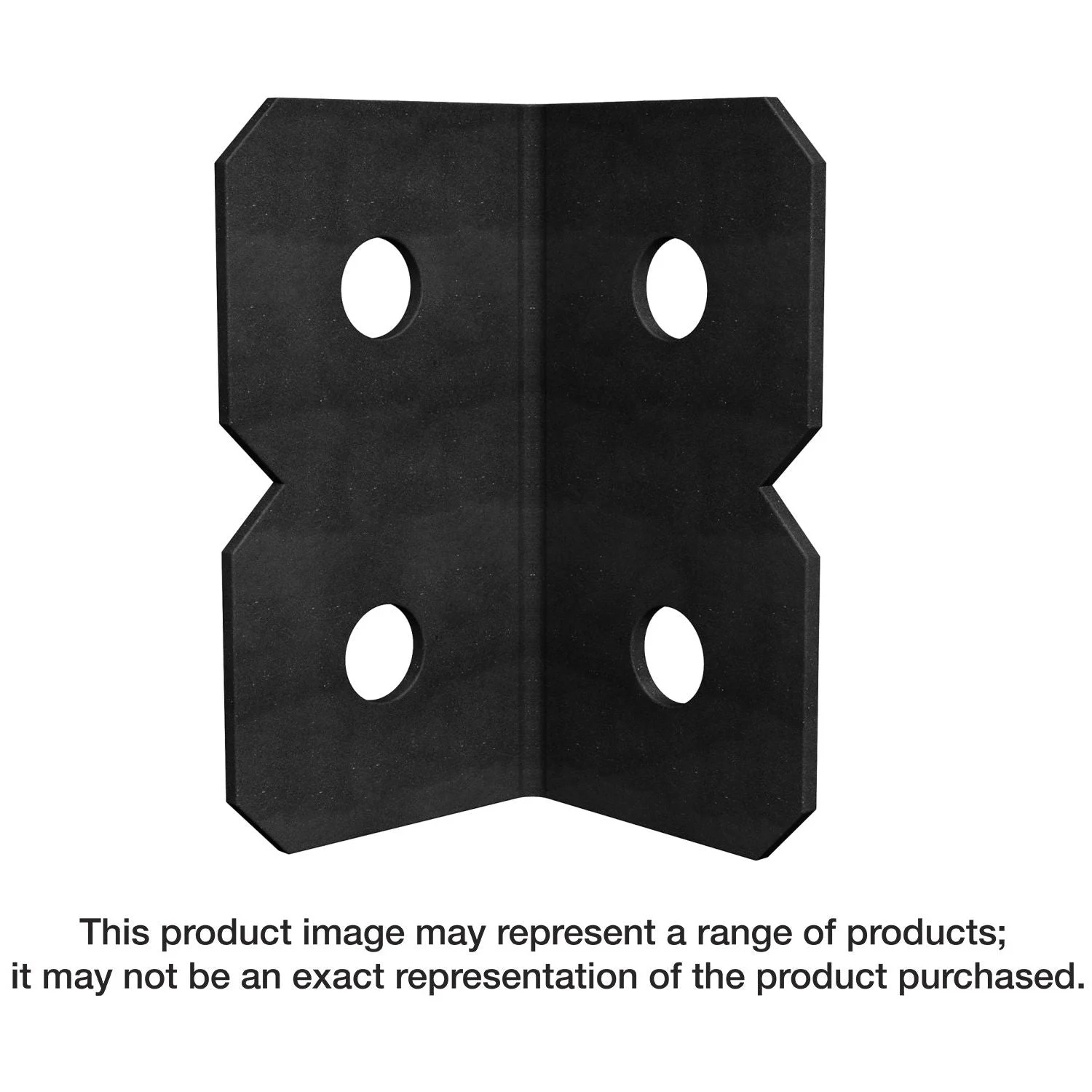 Simpson Strong-Tie OHA36 OHA 3-in. x 6-in. Black Powder-Coated Ornamental Heavy Angle