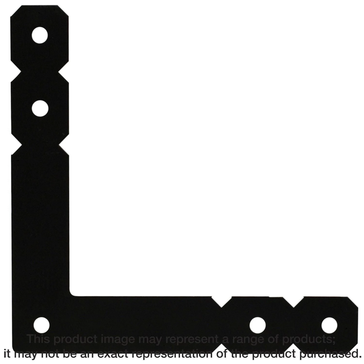 Simpson Strong-Tie OL OL 12-in. x 12-in. Black Powder-Coated Ornamental L Angle