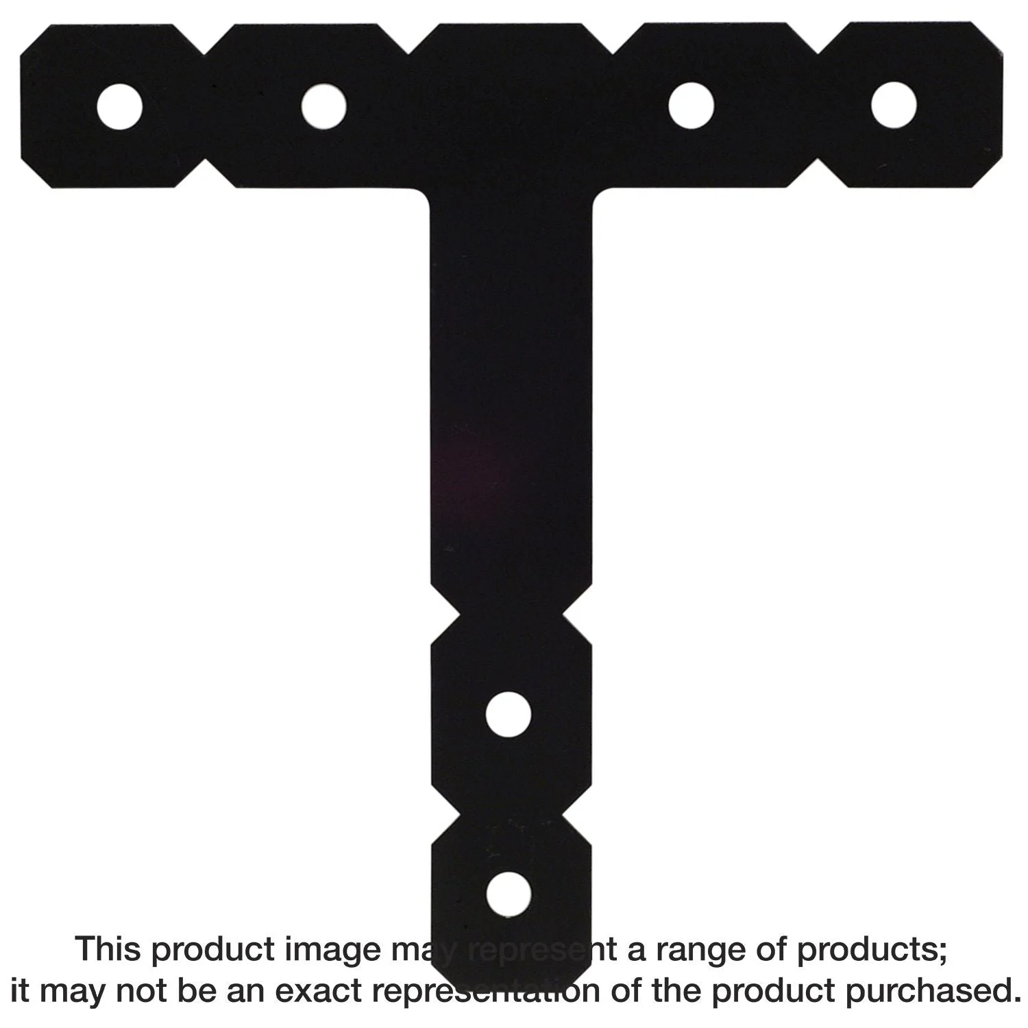 Simpson Strong-Tie OT OT 12-in. x 12-in. Black Powder-Coated Ornamental T Strap