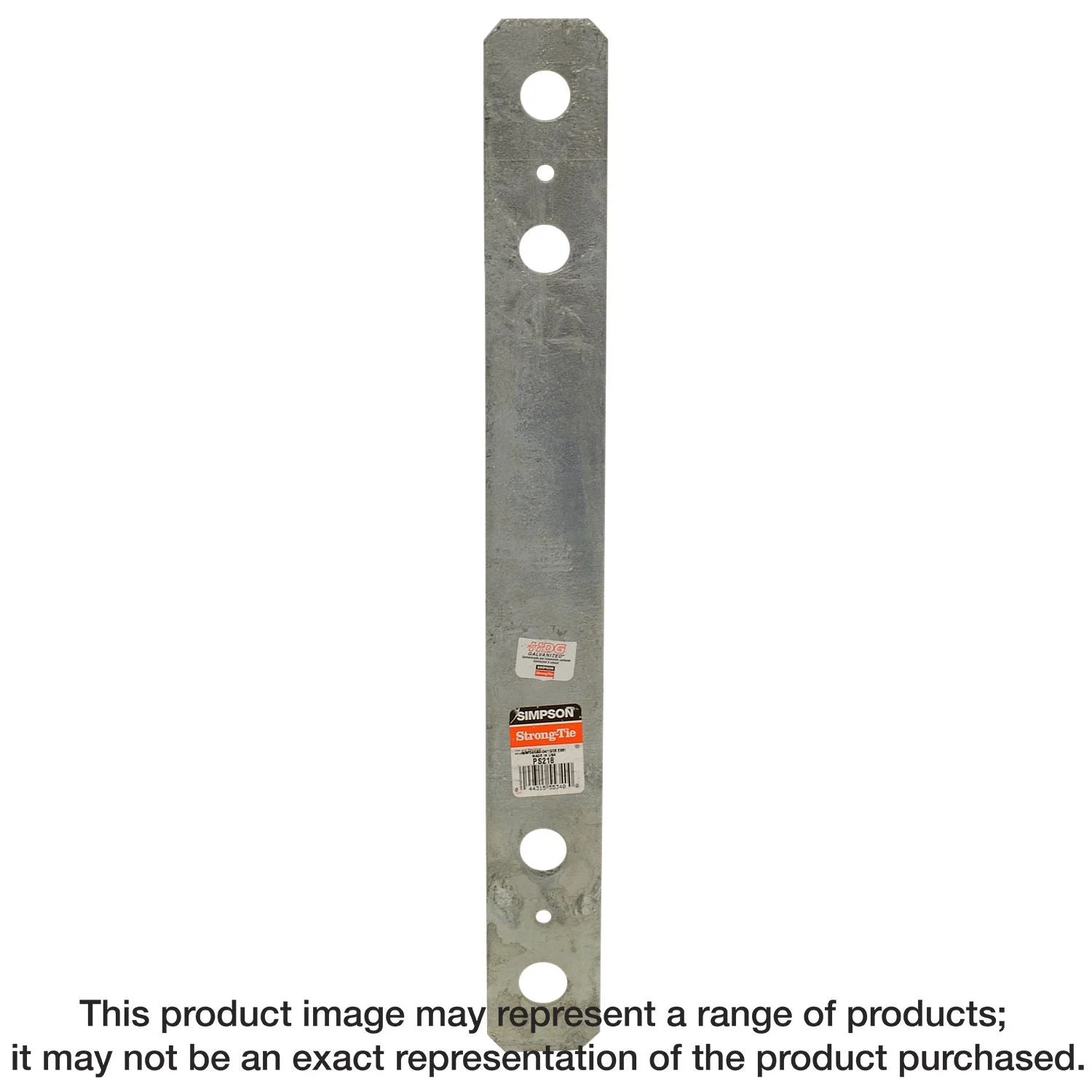 Simpson Strong-Tie PS218 PS 2-in. x 18-in. Hot-Dip Galvanized Piling Strap