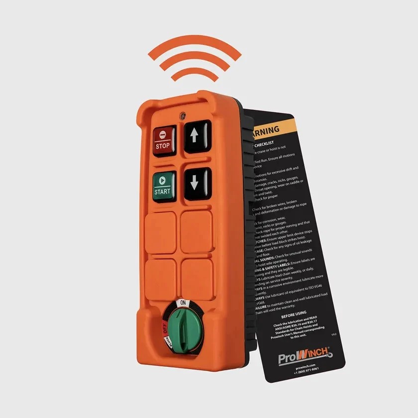 440 lb 2200 lb 220V Electric Wire Rope Hoist 38 ft. Wireless Upper and Lower Limit Switches H1 Duty PWA200Ri