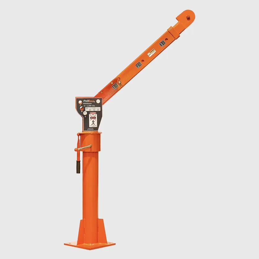 2000 lbs Davit Crane without Winch PWPHP2200