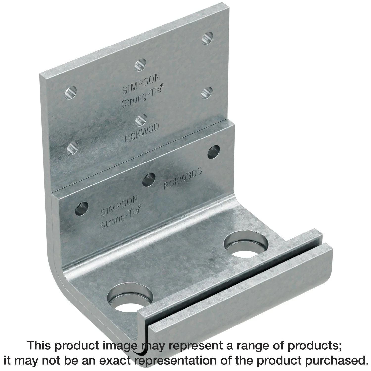 Simpson Strong-Tie RCKW3DS-R10 RCKW 3-in. Two-Anchor Kneewall Connector Stiffener, 10-Pack