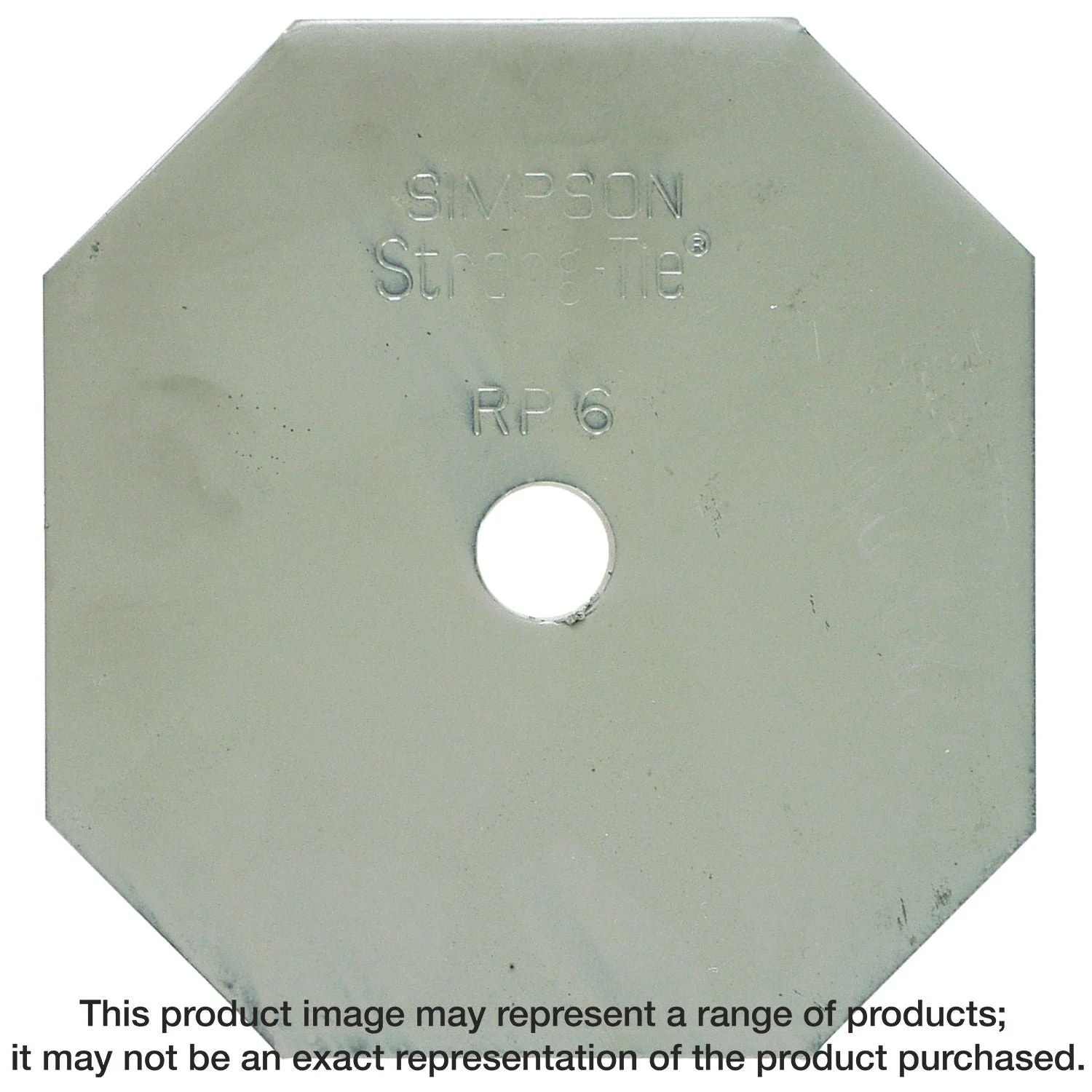 Simpson Strong-Tie RP6 RP6 3/8-in. Steel Retrofit Plate