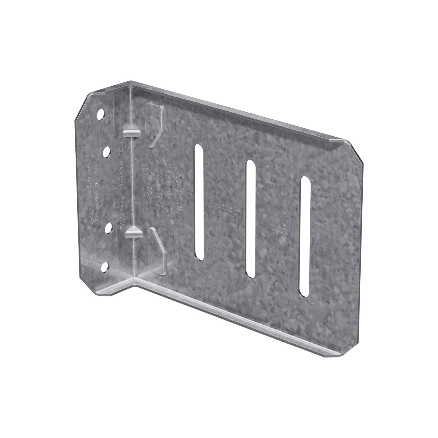 Simpson Strong-Tie 5-1/2-in. 16 ga. Bypass Framing Slide-Clip Connector w/ Screws, 25-Pack (SCB45.5-KT)