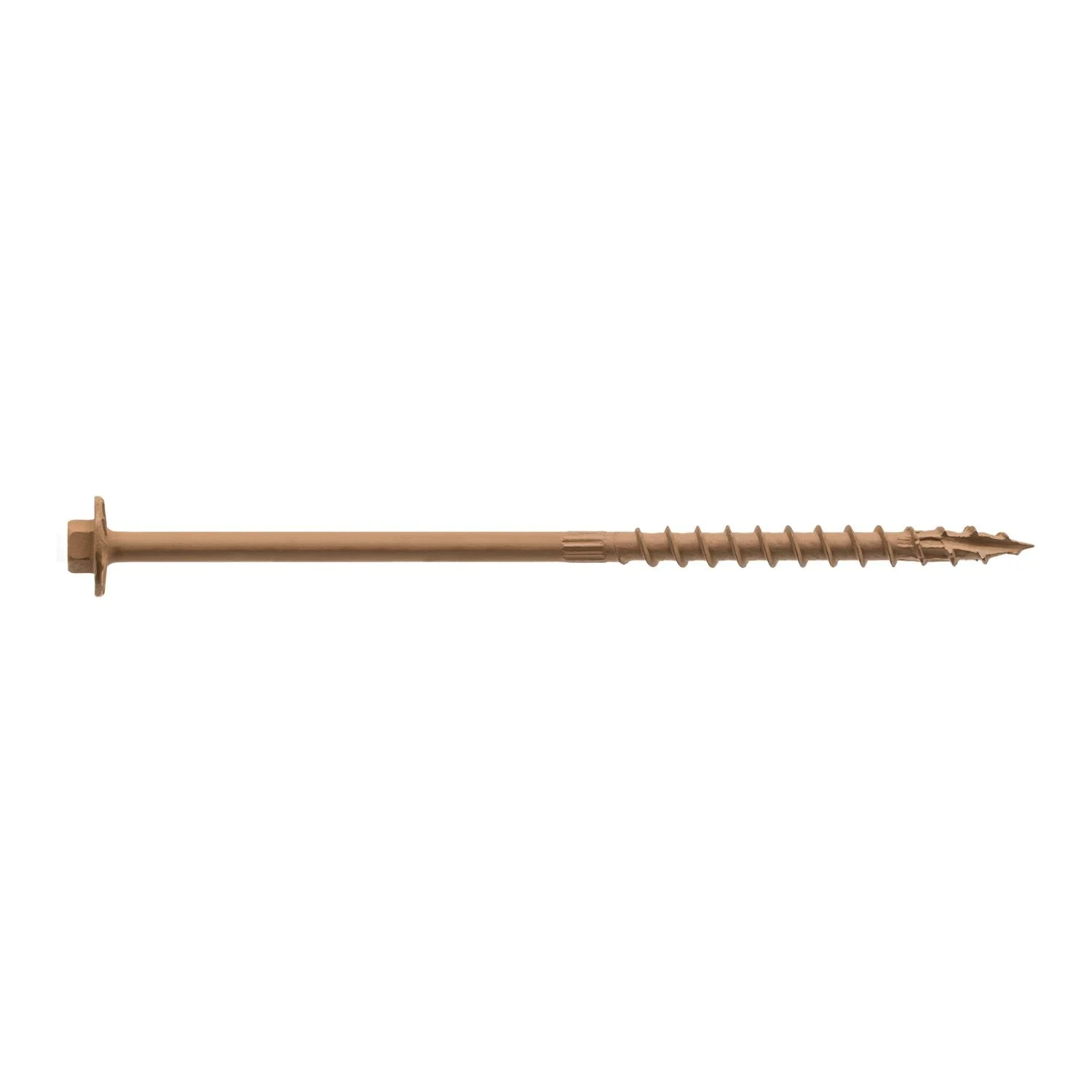 Simpson Strong-Tie Strong-Drive SDWH TIMBER-HEX Screw, 0.195-in. x 6-in. 5/16 Hex, DB Coating, 600-Pack (SDWH19600DB)