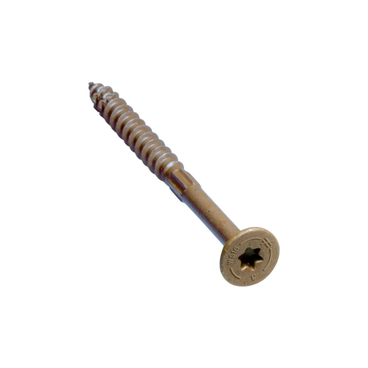 Simpson Strong-Tie Strong-Drive SDWS FRAMING Screw, 0.160-in. x 3-in. T25, Quik Guard, Tan, 1000-Pack (SDWS16300Q)