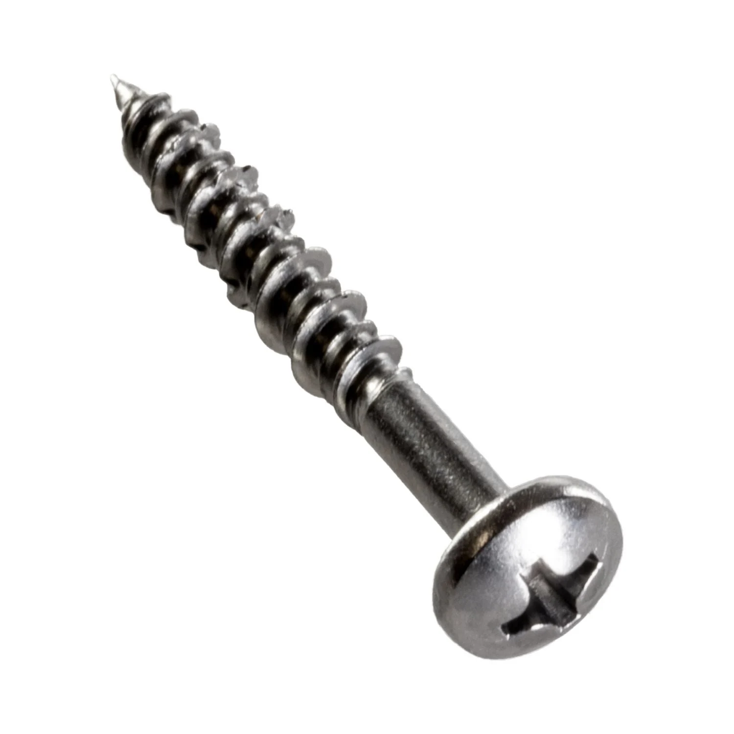 Simpson Strong-Tie Marine Screw, Pan Head, #8 x 1-1/4-in. #2 Phillips Drive, Type 316, 1000-Pack (T08J125PXM)