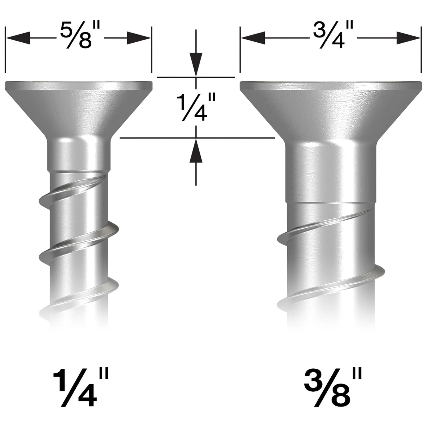 Simpson Strong-Tie Titen HD 3/8-in. x 5-in. Zinc-Plated Countersunk Head Heavy-Duty Screw Anchor, 50-Pack (THD37500CS)