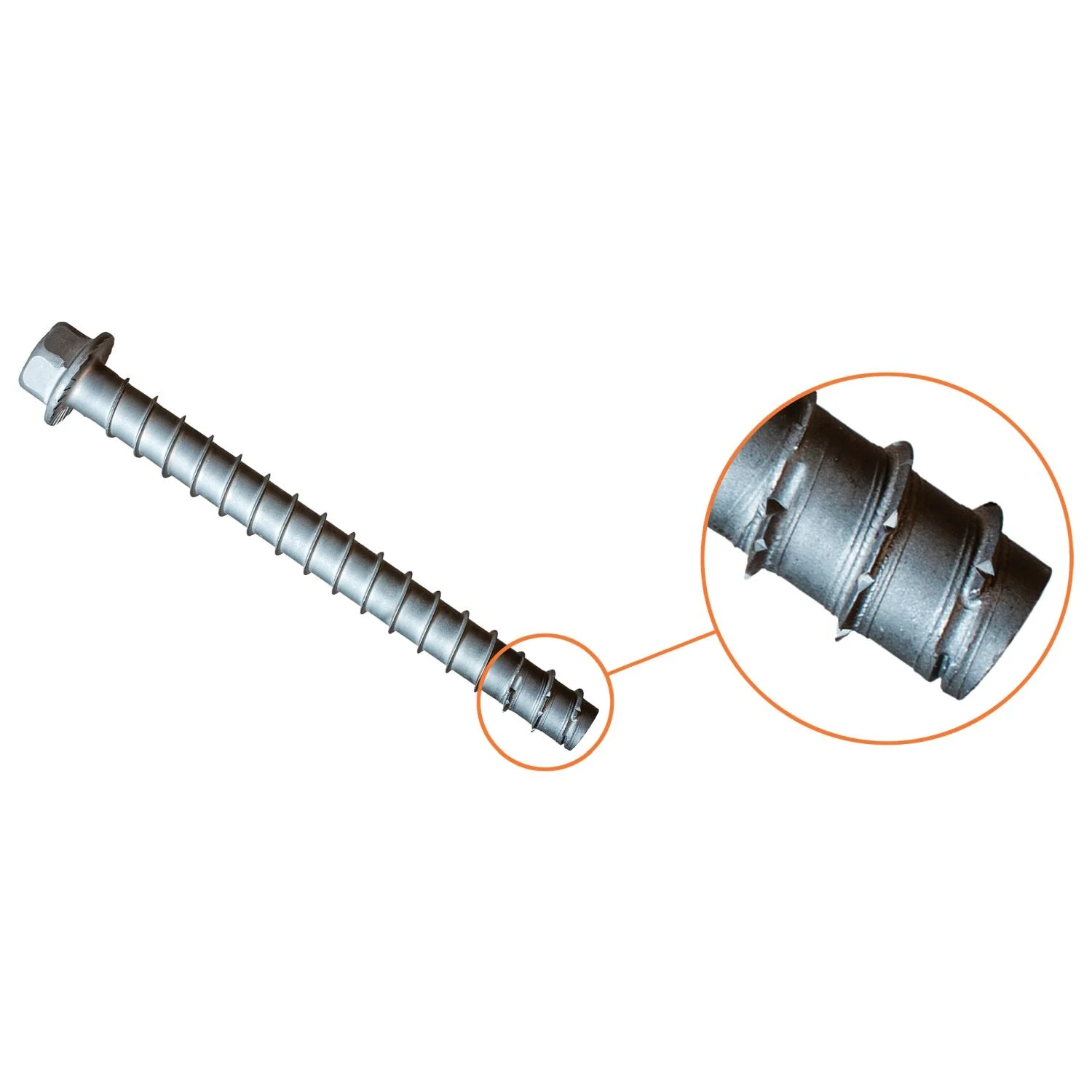 Simpson Strong-Tie Titen HD 1/4-in. x 3-in. Type 316 Stainless-Steel Heavy-Duty Screw Anchor, 50-Pack (THDC25300H6SS)