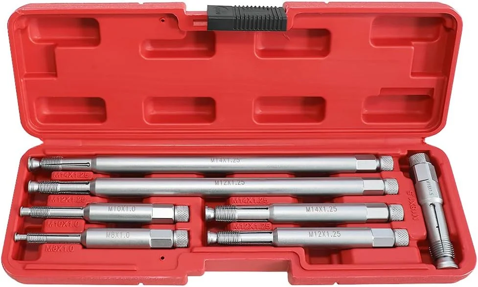Spark Plug Thread Repair Tool 14mm 12mm 18mm 10mm 8mm M8 M10 M12 M14 M18 Thread Chase Tap Kit