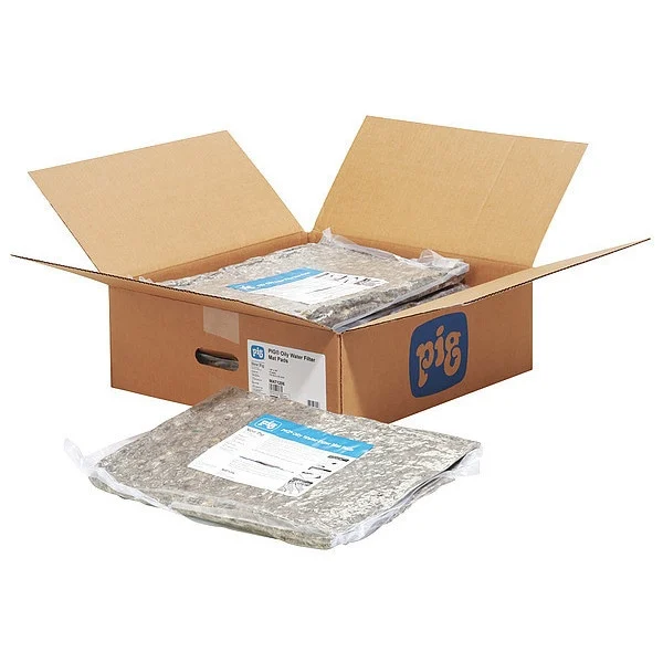 Oil Water Filter Mat Pads, 36"L, 36"W, PK5