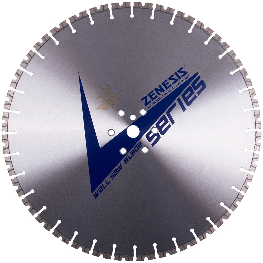 ZENESIS V SERIES 24" X .250" X 1" wall saw Diamond Blade for Hard and Reinforced Concrete