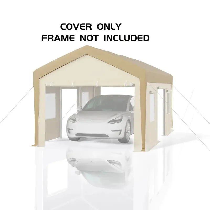 13'x20' Yellow Carport Replacement Canopy Cover - Waterproof, UV & Wind Resistant PE Fabric (COVER ONLY, FRAME NOT INCLUDED)