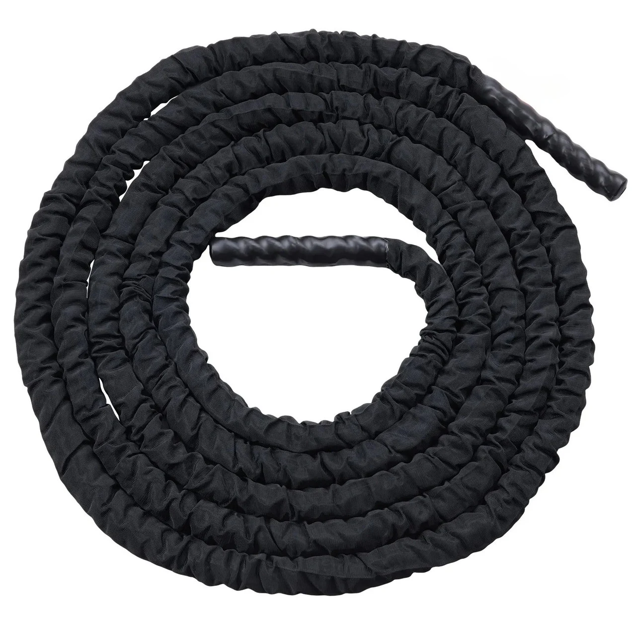 Battle Rope, 1.5 Inch Diameter 30Ft Length Polyester Exercise Rope, Battle Exercise Equipment with Protective Sleeve & Anchor, Heavy Weighted Rope for Home Gym Workout Core Strength Training