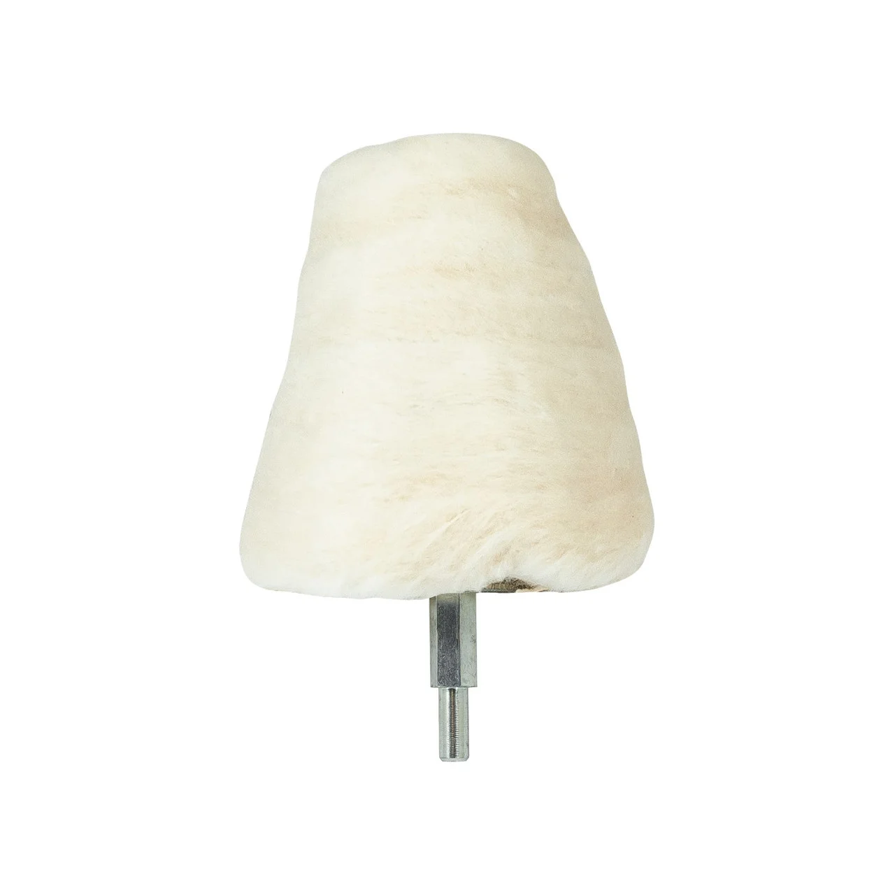 1-1/2" - 2-1/2" Tapered Cone Buff, 100% Layered Cotton, 1/4" Drill Arbor
