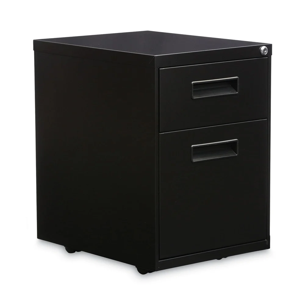 Alera ALEPABFBL 14.96 in. x 19.29 in. x 21.65 in. 2-Drawers: Box/File Legal/Letter Left or Right File Pedestal - Black