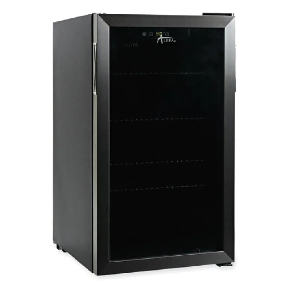 Alera 3.4 cu-ft. Beverage Cooler - Stainless Steel/Black