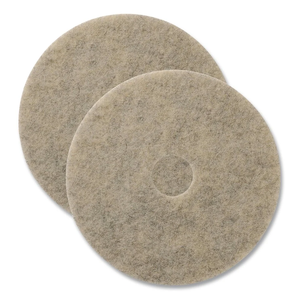 Americo 27 in. Diameter Porko Plus Burnishing Pads - Brown (2/Carton)