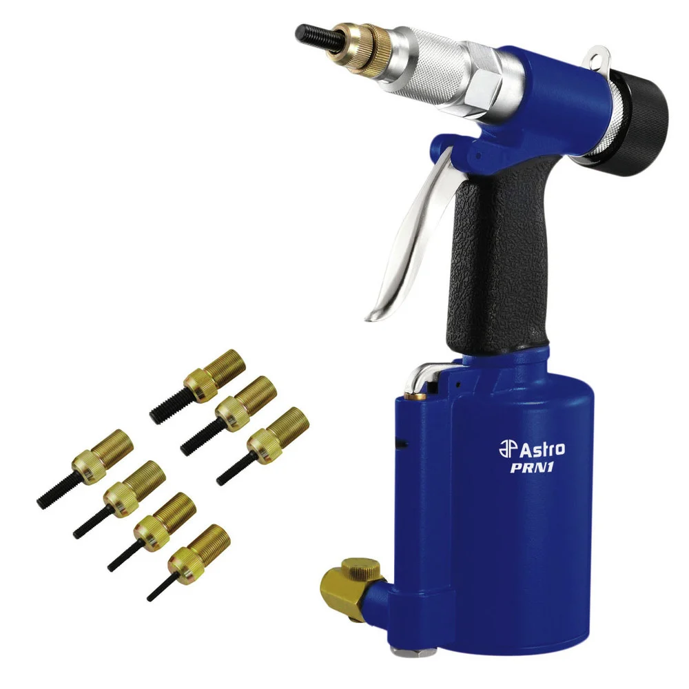 Astro Pneumatic 3/8 in. Capacity Metric/SAE Pneumatic Rivet Nut Setting Kit - PRN1