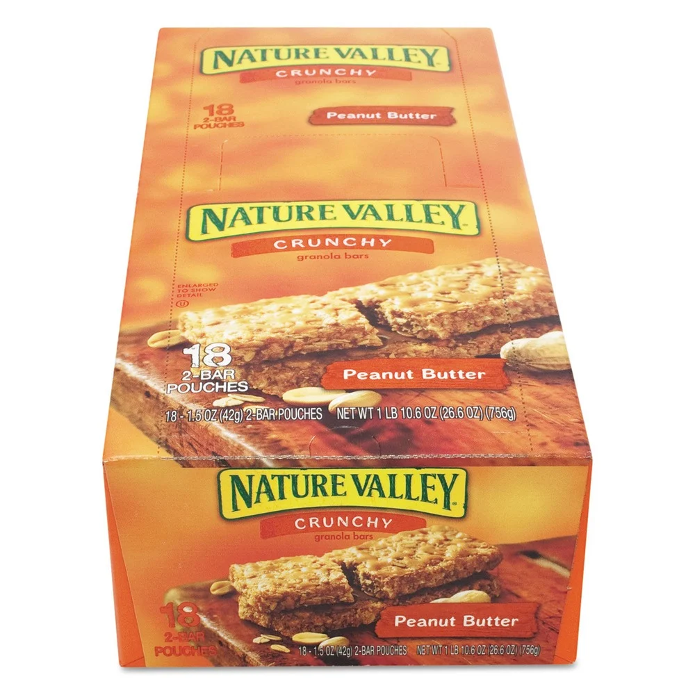 Advantus GEM33550 1.5 oz. Granola Bars - Peanut Butter Cereal (18/Box)