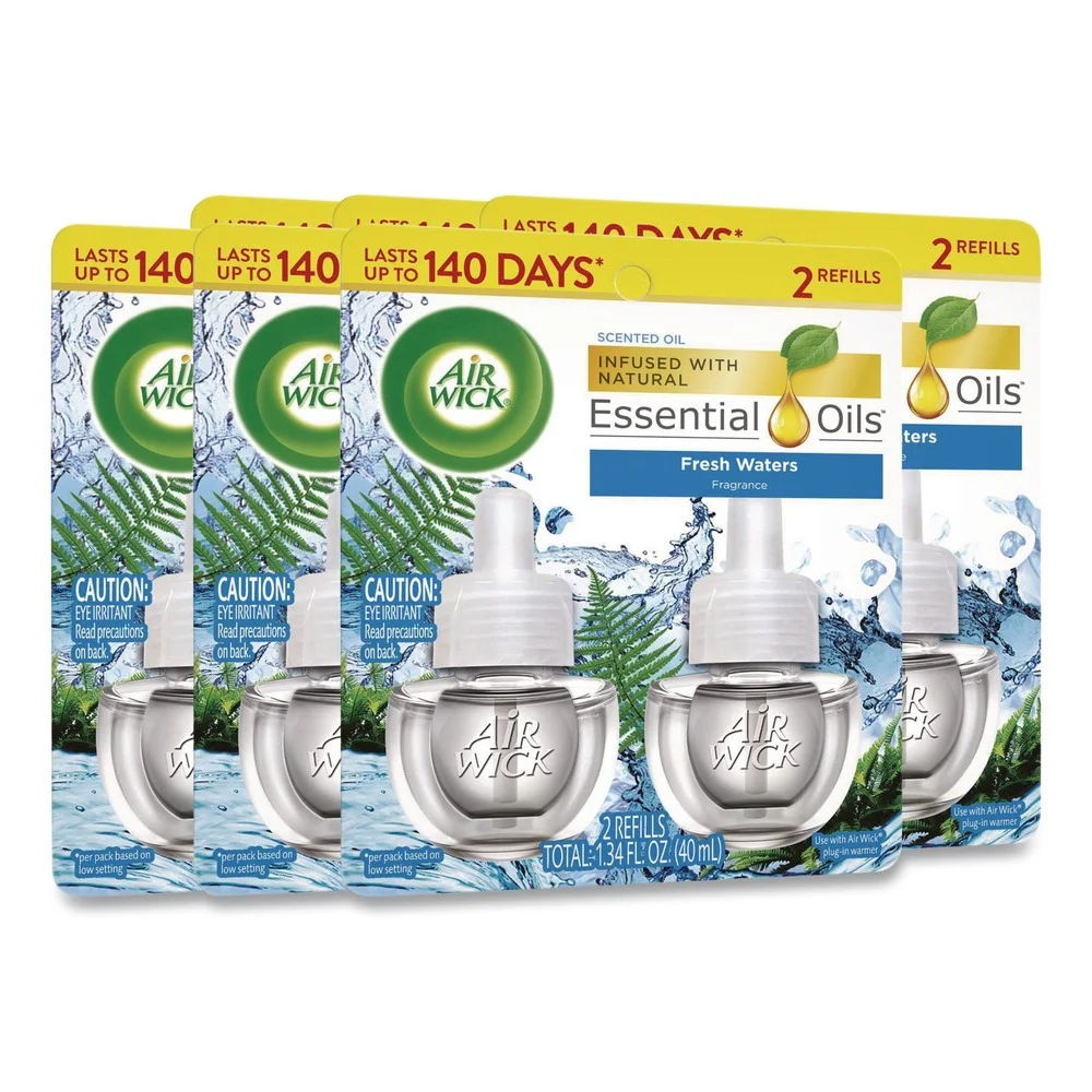 Air Wick 0.67 oz. Scented Oil Refill - Fresh Water (6/Carton)