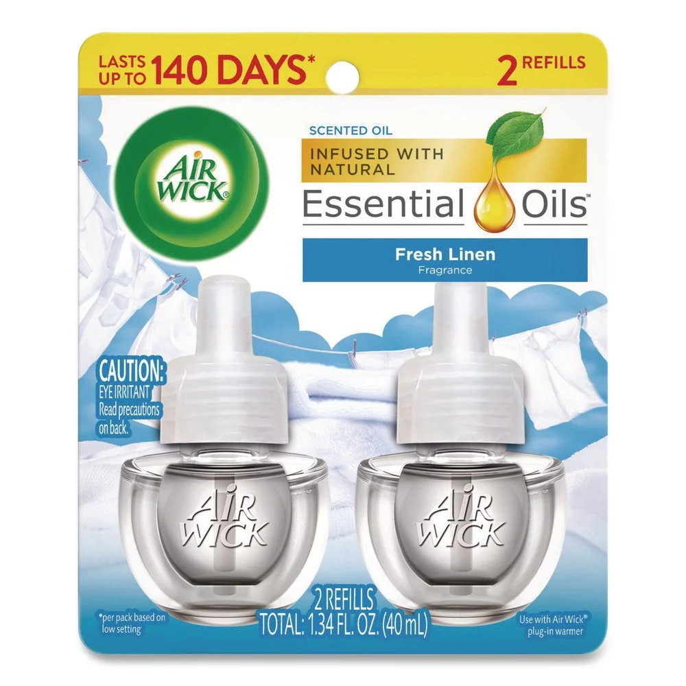 Air Wick 0.67 oz Scented Oil Refill - Fresh Linen (2/Pack)