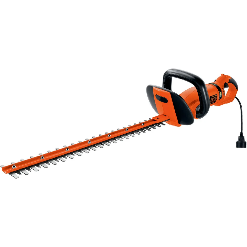 Black & Decker HH2455 120V 3.3 Amp 24 in. Corded Hedge Trimmer with Rotating Handle and Dual Action Blades