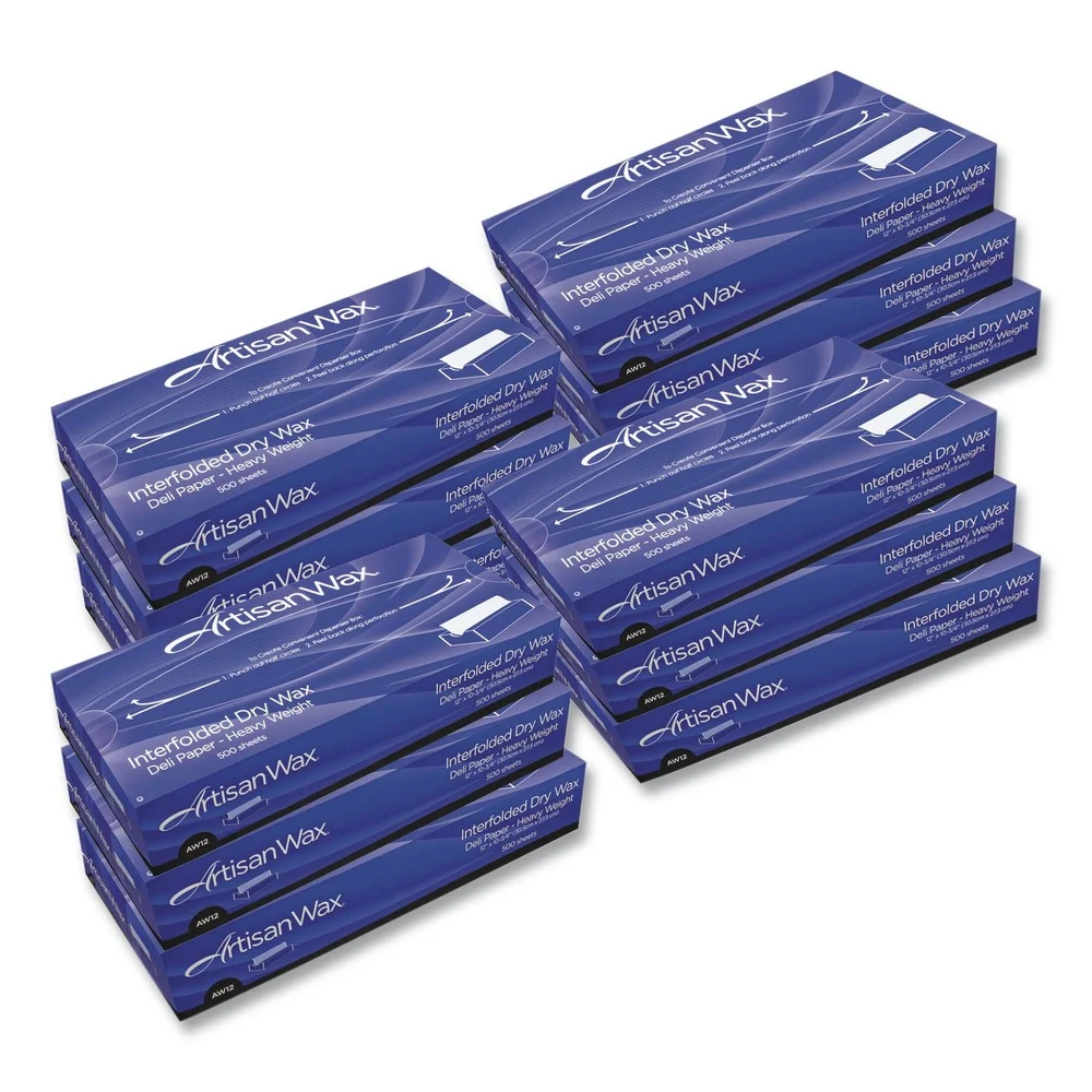 Bagcraft P012008 8 in. x 10.75 in. Dry Wax Paper - White (500/Box, 12 Boxes/Carton)