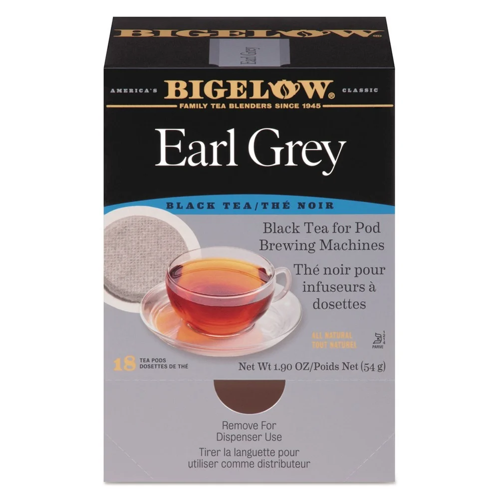 Bigelow RCB08906 1.90 oz. Black Tea Pods - Earl Grey (18/Box)