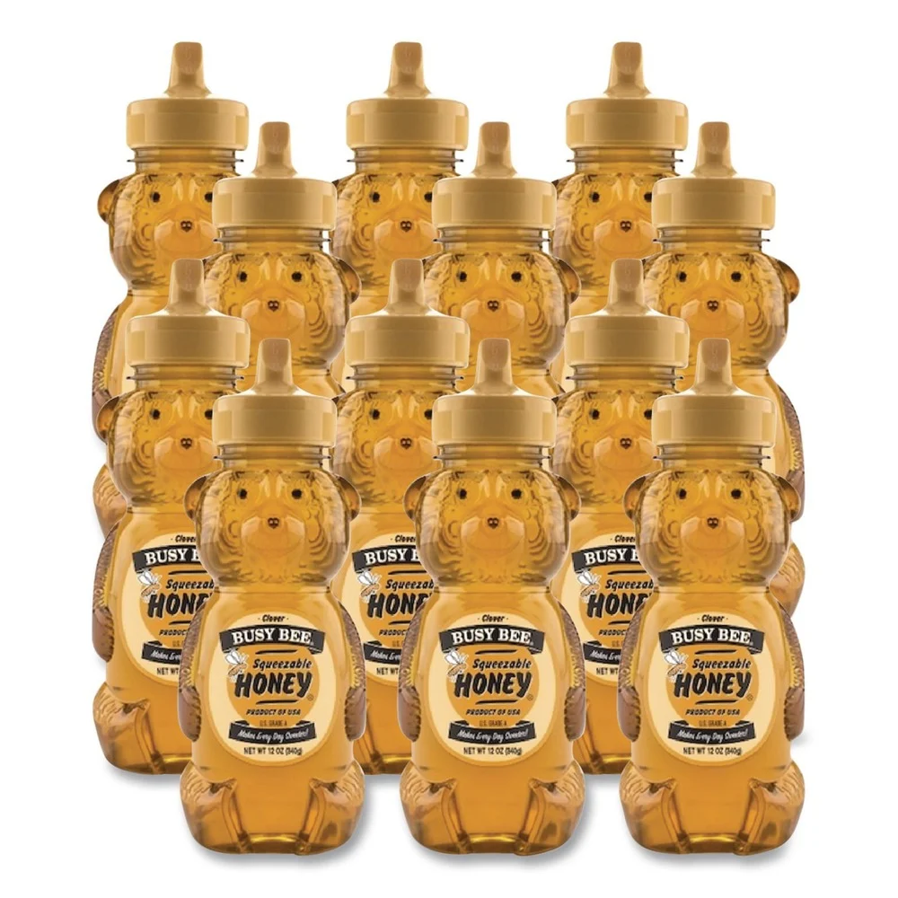 Busy Bee GHZ90130 12 oz Bottle Clover Honey (12/Carton)