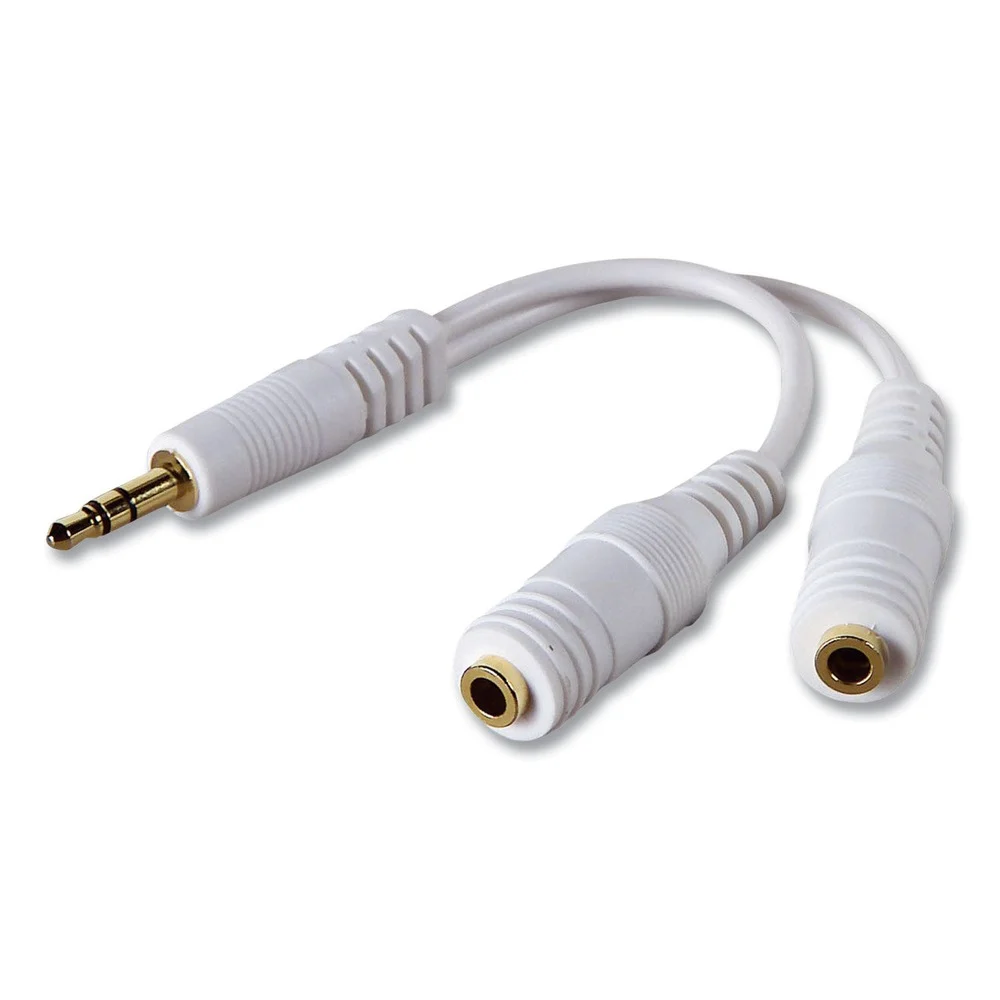 Belkin F8V234 Speaker and Headphone Splitter - White