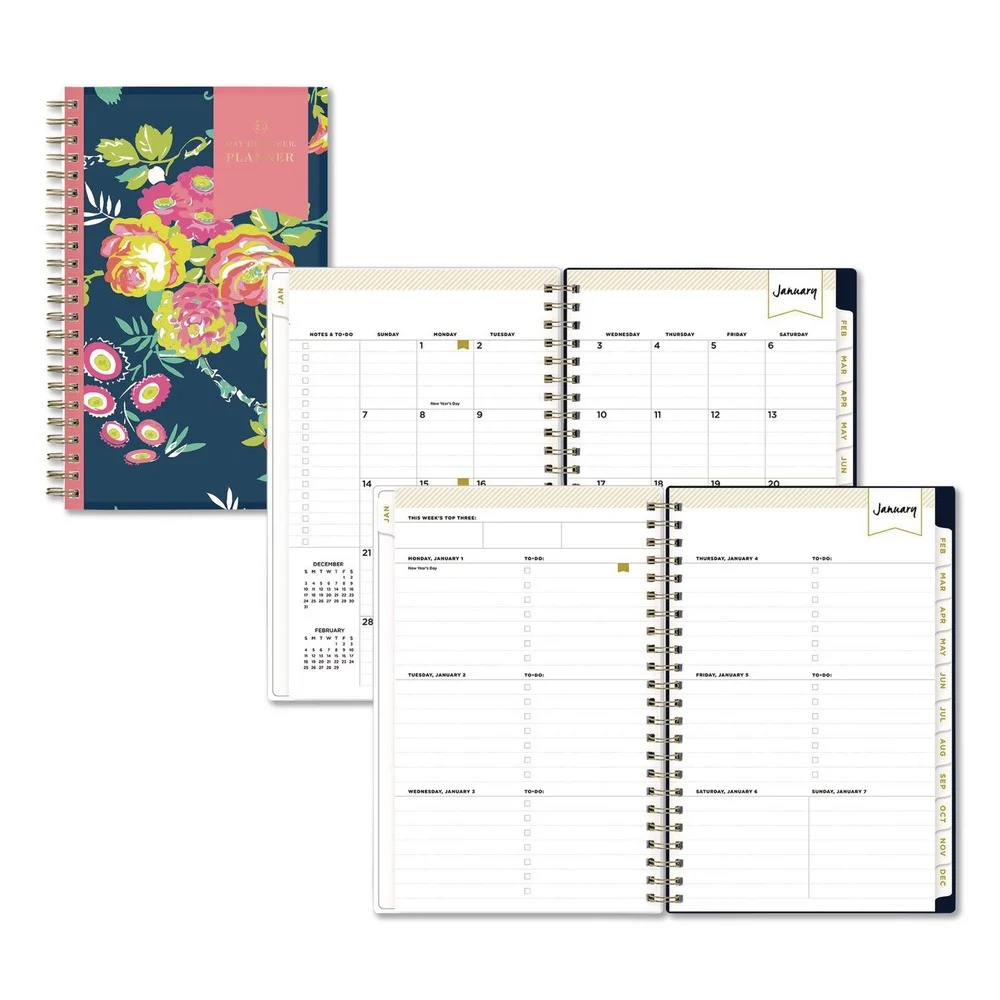 Blue Sky BLS103620 8 in. x 5 in. 12-Month (Jan-Dec 2026) Day Designer Peyton Weekly/Monthly Planner - Navy Cover