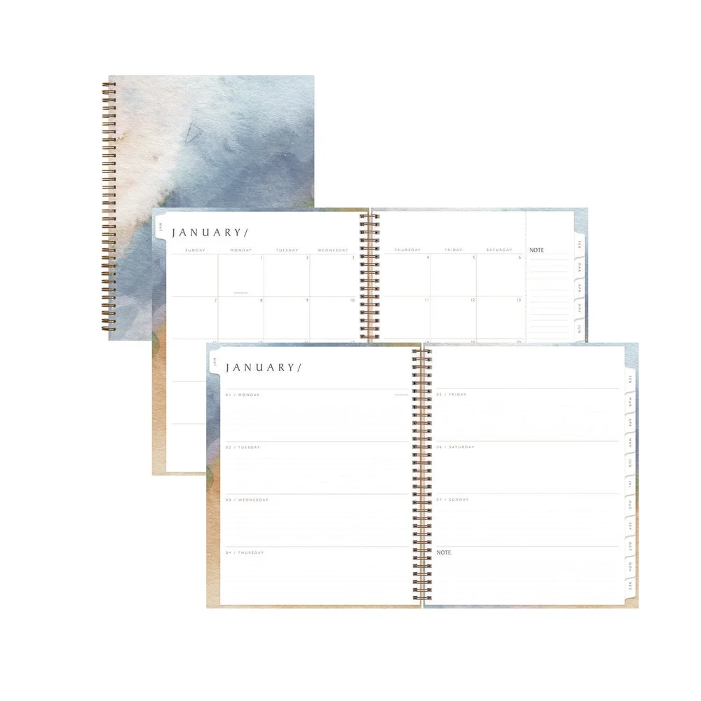 Blue Sky BLS137948 11 in. x 8.5 in. 12-Month (Jan-Dec 2026) One Tree Planted Andreo Weekly/Monthly Planner - Blue/Sand/Green Cover