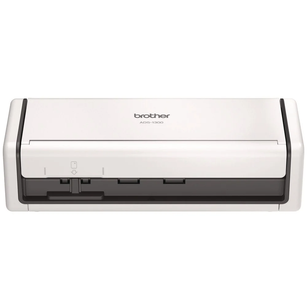 Brother 600 dpi x 600 dpi Optical Resolution 20-Sheet Duplex Auto Document Feeder ADS-1300 Compact Desktop Scanner