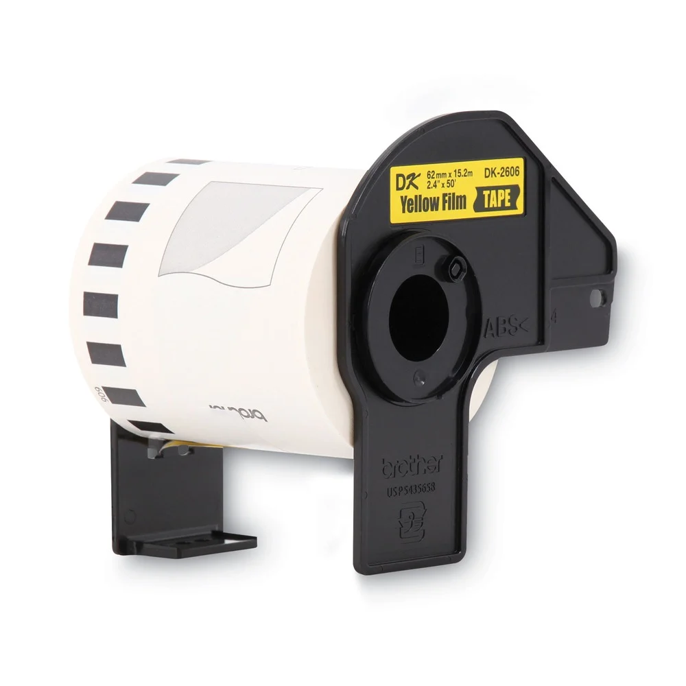 Brother 2.4 in. x 50 ft. Continuous Film Label Tape - Yellow (1-Roll)