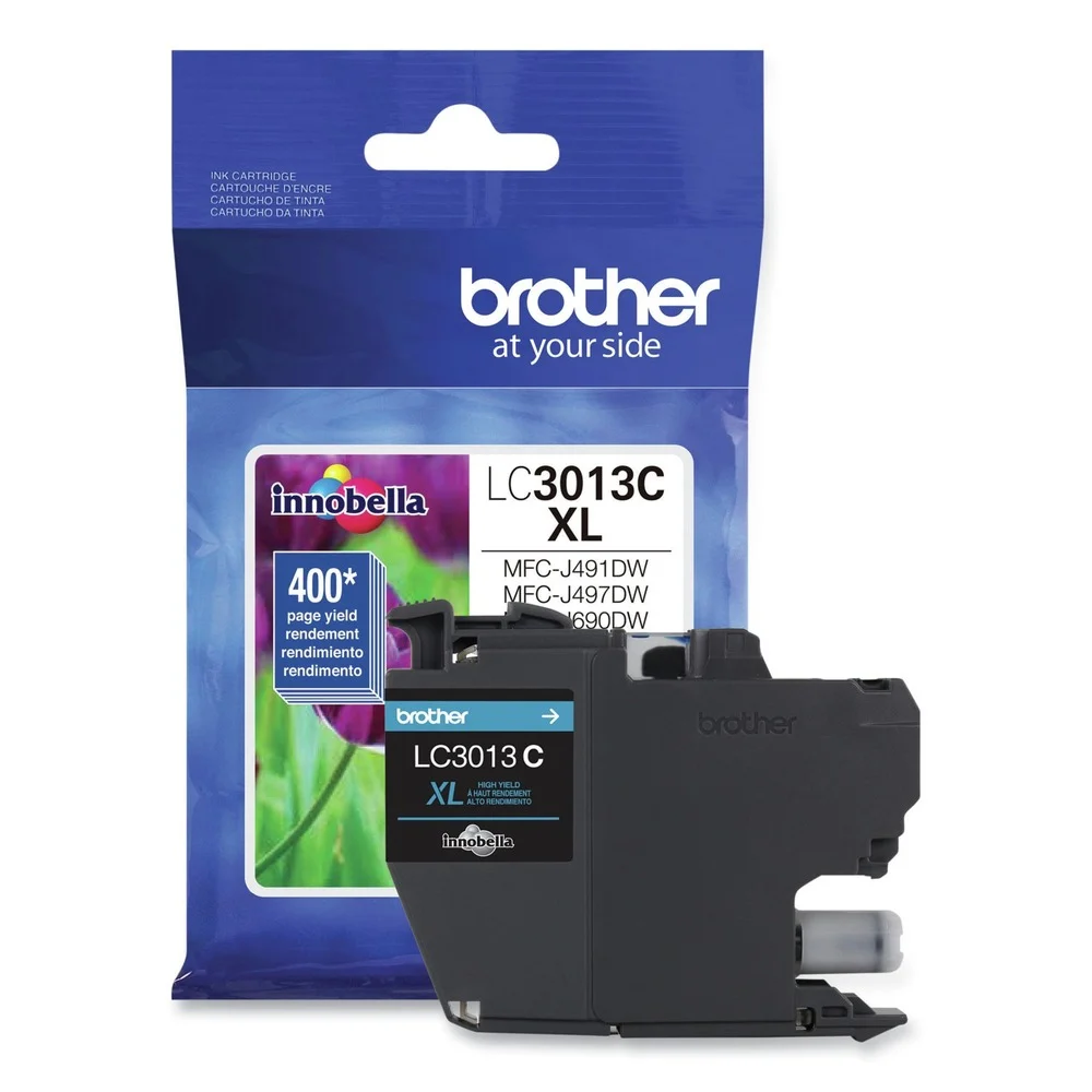 Brother LC3013C 400 Page-Yield High-Yield Ink - Cyan