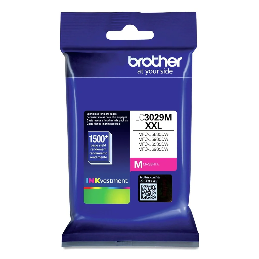 Brother LC3029M LC3029M INKvestment 1,500 Page-Yield Super High-Yield Ink - Magenta