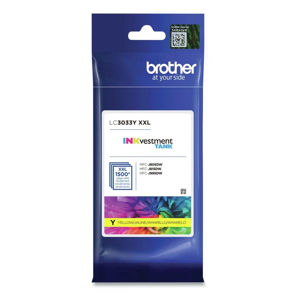 Brother 1500 Page-Yield INKvestment Super High-Yield Ink - Yellow