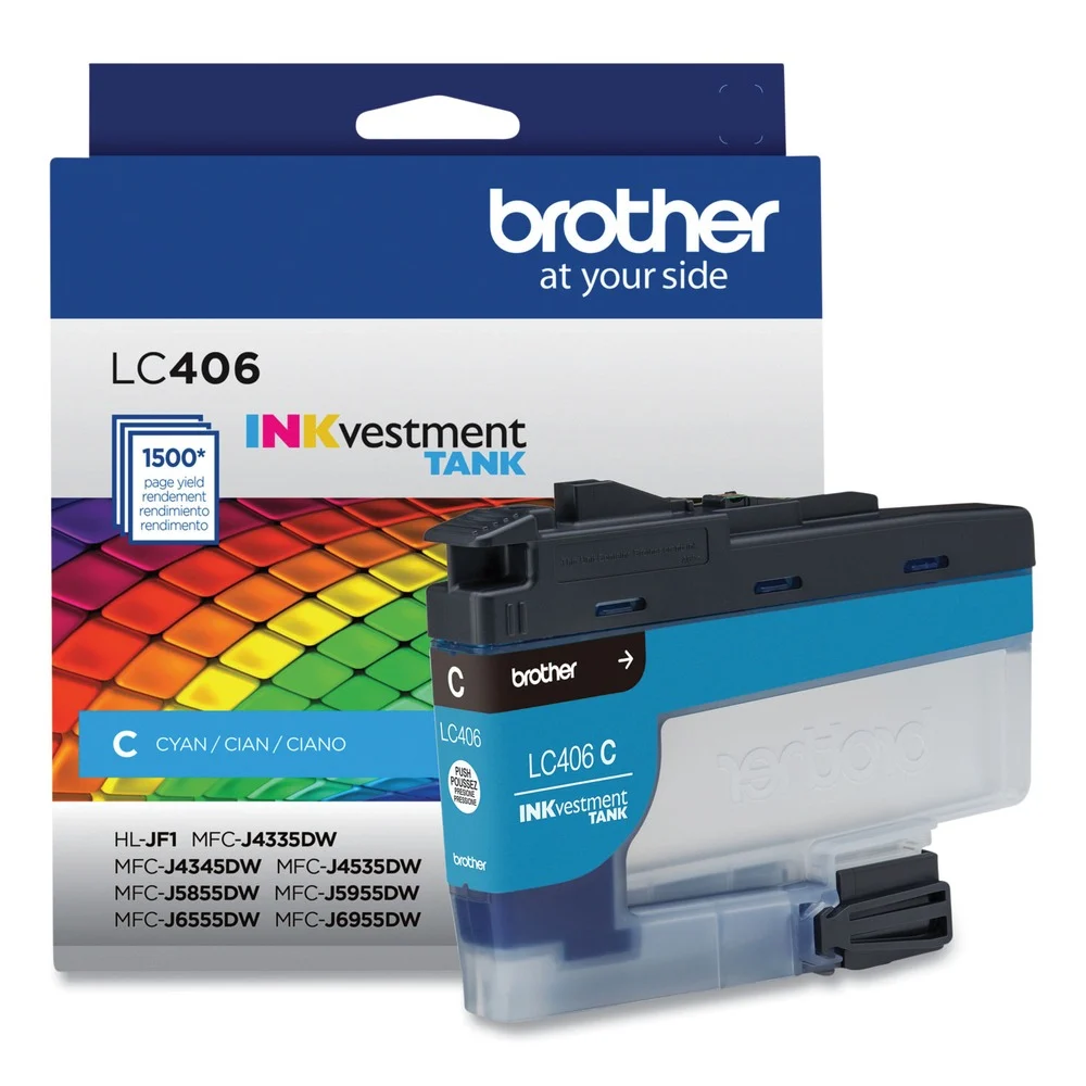 Brother INKvestment 1,500 Page-Yield Ink - Cyan