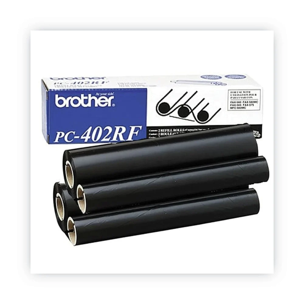 Brother PC-402RF 150 Page-Yield Thermal Transfer Refill Roll - Black (2/Pack)