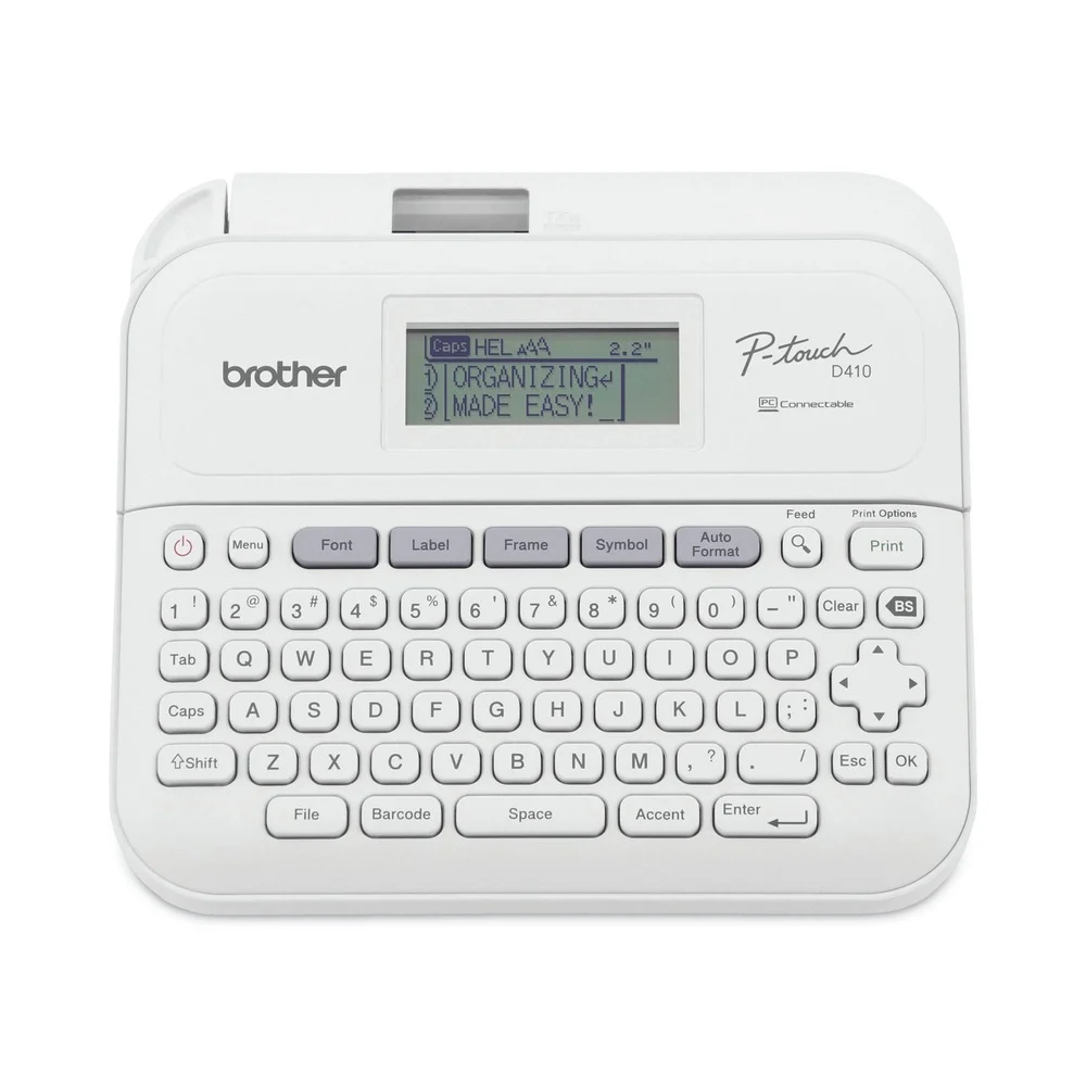 Brother P-Touch P-Touch PT-D410 8.9 in. x 3.9 in. x 12.3 in. 20 mm/s Advanced Connected Label Maker