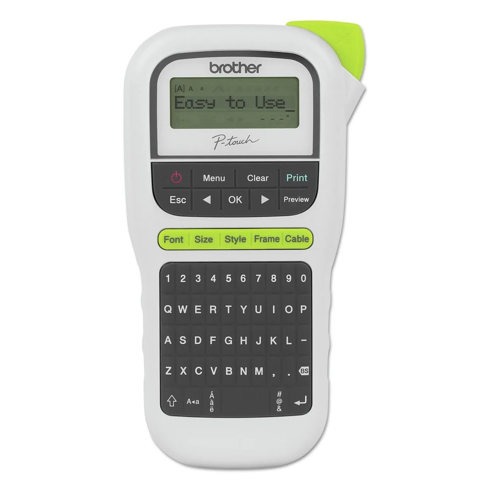 Brother P-Touch PTH110 PT-H110 4.5 in. x 6.13 in. x 2.5 in. 2 Lines Easy Portable Label Maker