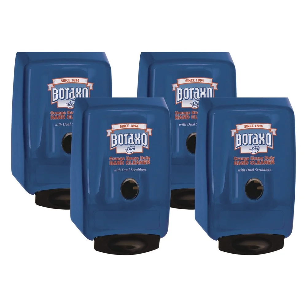 Boraxo 17000 10989 10.49 in. x 4.98 in. x 6.75 in. 2 Liter Dispenser for Heavy Duty Hand Cleaner - Blue (4/Carton)