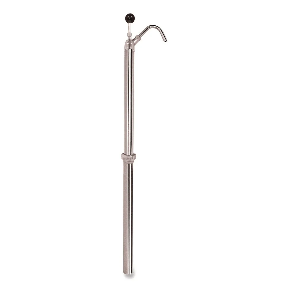 Boardwalk BWK00422EA 22 oz. Pump Steel 42.5 in. Tall Bottle Pump - Chrome