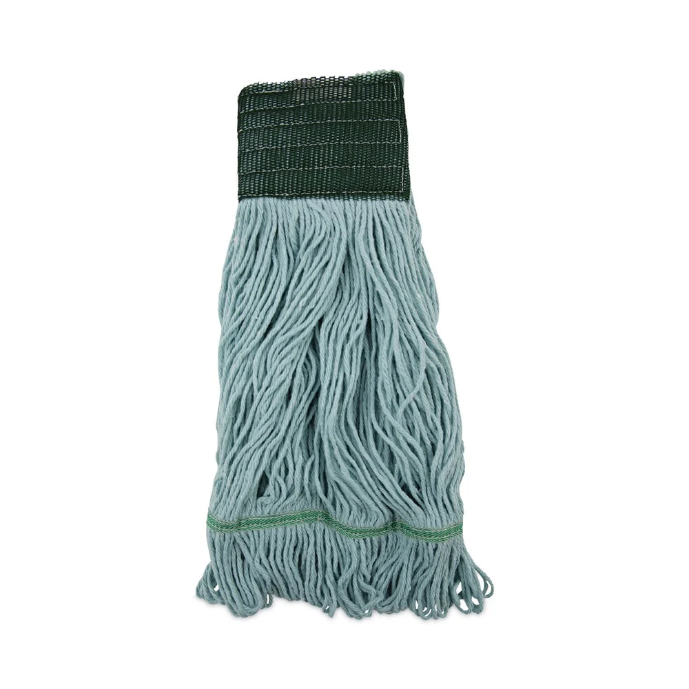 Boardwalk EchoMop with Looped-End Synthetic/Cotton Wet Mop Head - Medium, Blue (12/Carton)