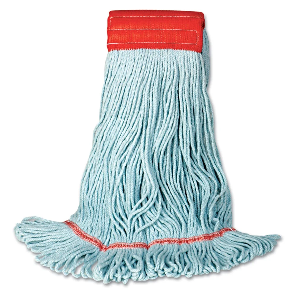 Boardwalk Synthetic/Cotton EchoMop with Looped-End Wet Head - Medium, Blue