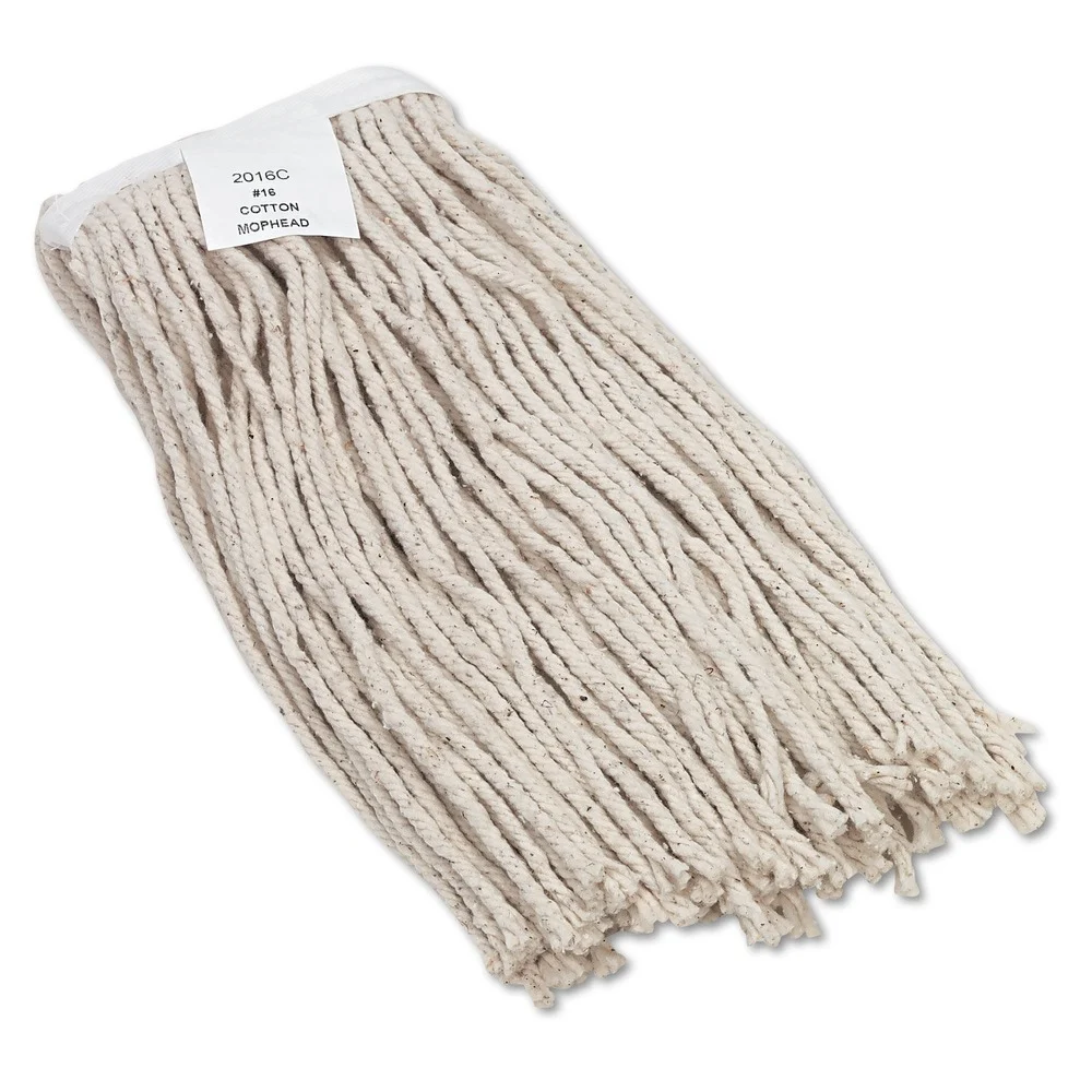 Boardwalk #16 Cut-End Cotton Wet Mop Head - White