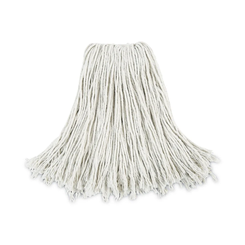 Boardwalk #24 Cut-End Cotton Wet Mop Head - White (12/Carton)