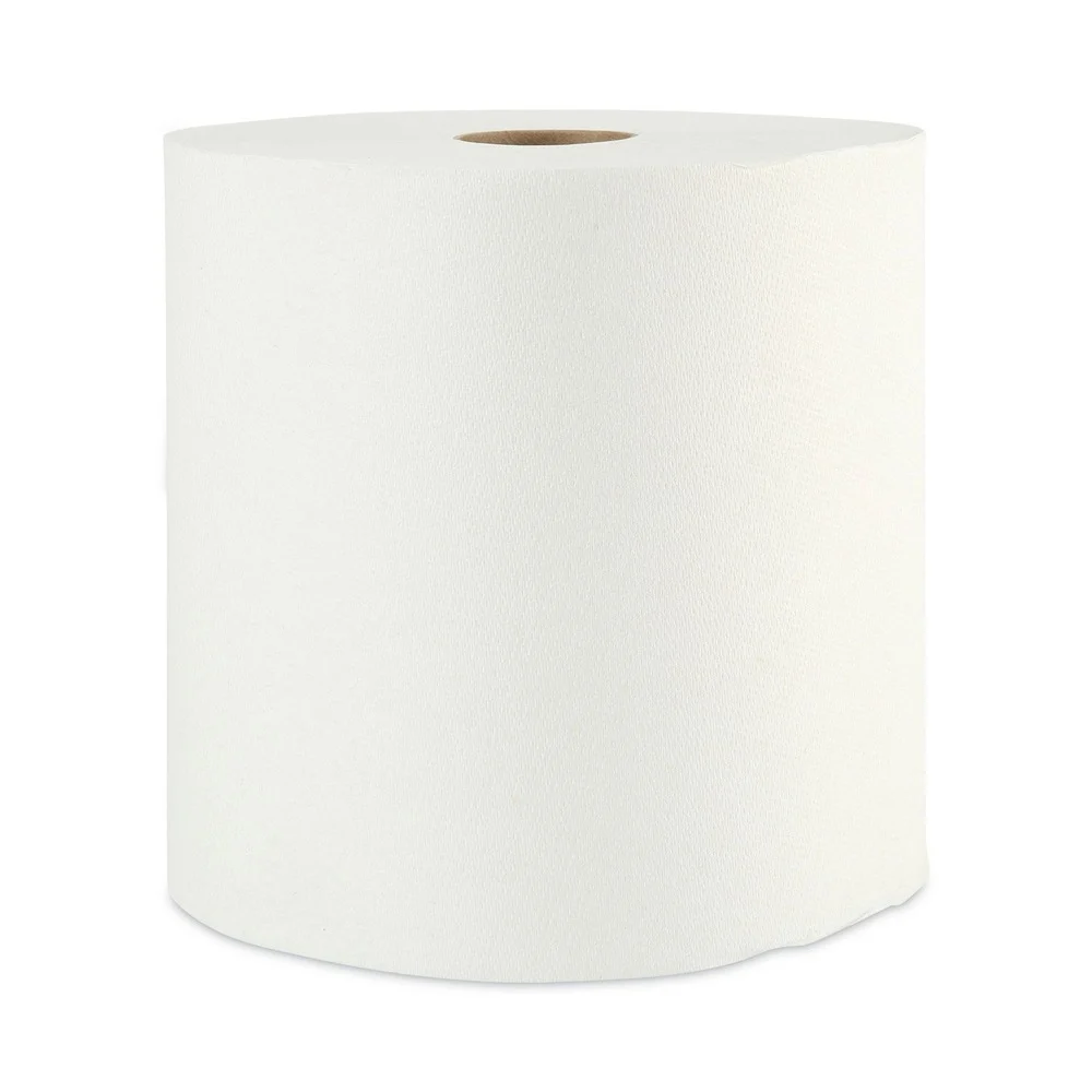 Boardwalk BWK35XTRA 1-Ply 8 in. x 800 ft. Xtra Roll Towels - White (6 Rolls/Carton)